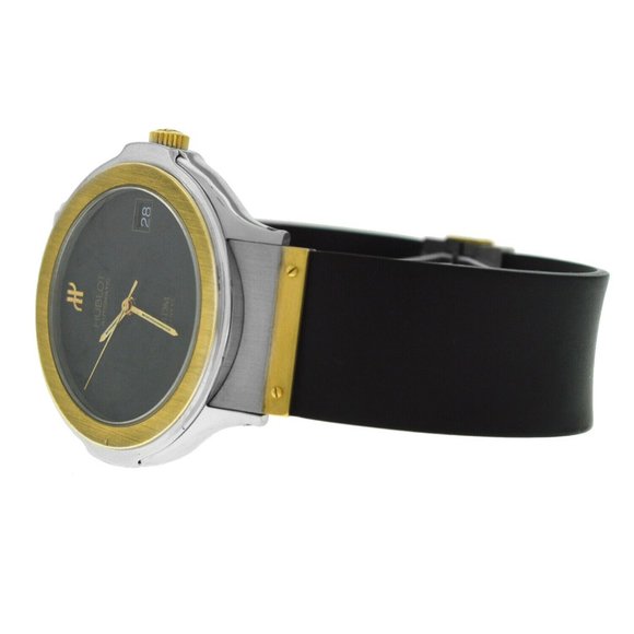 Hublot MDM Classic 1530.1 18k Yellow Gold Steel Date 36MM Unisex Automatic Watch - Picture 4 of 9